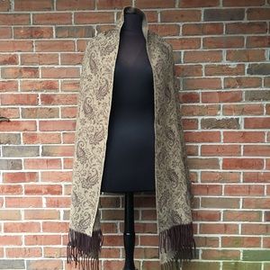 Talbots Brown and Tan Wrap